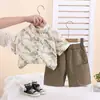 Conjunto Genial y Elegante para Niños 2025 Nuevo de Moda Ropa de Verano de Manga Corta para Bebé Moda Camisa Genial para Niños Conjunto de Dos Piezas