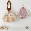 Ropa de Bebé Falda de Malla Recién Nacido Nuevo Estilo Chino Ropa de Otoño e Invierno Falda Forrada de Vellón Vestido de Princesa para Bebé de un Año