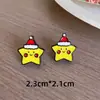 Brincos Série de Natal Gota de Óleo Boutique Veado Fofo Homem de Gengibre Clipe de Orelha Árvore de Natal Desenho Animado Brincos de Menina Joias