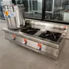Olla de Acero Inoxidable Comercial Multi-Cabezal para Gachas, Hervidor de Sopa, Olla de Presión para Sopa