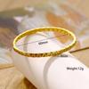 Pulseira transfronteiriça de aço inoxidável da Europa e dos Estados Unidos banhada a ouro 18k pulseira de pressão de óleo joias de aço titânio simples e modernas para mulheres atacado
