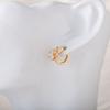 Aretes de Cisne Fresco Pequeño Transfronterizo Mini Diamante Brillante Aretes de Celebridad de Internet Aretes Simples de Personalidad Linda Coreana para Estudiantes