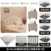 Estilo Crema Concha Cuero Genuino Luz de Cama Lujo Moderno Minimalista Cama Doble de 1.8m Dormitorio Principal Gama Alta Grande Suave Tapizado Cama de Boda