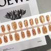 Explosões Livro Vermelho Pequeno Estampa Leopardo Selvagem Olho de Gato Âmbar Outono e Inverno Doce Cool Menina Spice Wind Adesivo para Nail Art 30 Peças