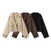 Ropa europea y americana transfronteriza para mujer ZA AliExpress de venta caliente, chaqueta nueva de moda versátil y elegante