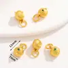 Novo Estilo Chinês Banhado a Cobre Ouro Real Contas de Gota de Óleo Espaçador Pingente Geométrico Dourado Antigo Pulseira Charme Acessórios de Joias DIY