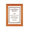 Moldura para Licença Comercial Moldura de Madeira para Foto Licença Sanitária A3A4 Moldura para Documento Original e Cópia Exibição de Documento Personalizada