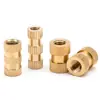 Porca de cobre tipo A moldagem por injeção porca recartilhada inserto de cobre de precisão inserto de cobre para celular porca britânica com furo passante em estoque