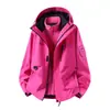 Chaqueta Tres en Uno para Hombre para Exteriores 2026, Otoño/Invierno, Impermeable Cortavientos Desmontable, Ropa de Senderismo para Parejas