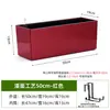 Maceta Colgante Rectangular de Riego Automático Tipo Tira Larga para Barandillas de Balcón, Macetero Colgante para Barandillas, Canaleta de Flores Colgable