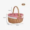 En Stock Canasta de Picnic Tejida a Mano de Sauce Bolsa de Almacenamiento Bolsa de Regalo para Exportación Canasta de Almacenamiento para Vino y Dulces