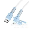 Cubierta Protectora para Cable de Datos, Cubierta de Silicona Antirotura, Hebilla Protectora para Enrollar, Dispositivo Protector contra Mordeduras de Cable, Cubierta Protectora para Conector