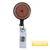 Nuevo Flor de Mandala Pegamento Pinza de Cocodrilo Retráctil Hebilla de Identificación de Fácil Extracción Carrete Giratorio Regalo de Cuidado Médico Hebilla de Fácil Extracción