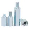 Venta al por mayor del fabricante Espárrago Hexagonal de Hilo Único Acero al Carbono Galvanizado Zinc Blanco Columna de Soporte de Aislamiento Macho-Hembra Hexagonal Columna Hexagonal M3-M8