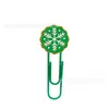 Clips para Papel de Goma Suave de PVC de Dibujos Animados Navideños, Marcadores Creativos Festivos, Separadores de Páginas para Cuadernos, Regalos y Recuerdos Navideños