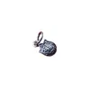 Pingente da sorte em prata pura S925 pulseira de corda trançada feita à mão pulseira de pérola de cristal pingente de gatinho acessórios de prata