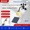 Sensor integrado de alta precisão, resistente à corrosão, de alta precisão, de três xícaras, baixo consumo de energia, tipo de ponto de interrogação, sensor integrado de velocidade e direção do vento
