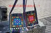 Bolsa de ombro única bolsa de franja bolsa estilo étnico bolsa transversal bolsa de souvenir de viagem bordada Leidezhu Yunnan tecido grosso zíper pequena