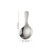Cuchara de acero inoxidable con mango corto, cuchara para helado de alto valor de color, cuchara para condimentos, cuchara pequeña para postres y café, vajilla para niños