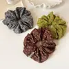 Goma para el pelo de gasa con lunares simples estilo coreano, elegante y con estilo, scrunchie de tela plisada de nicho, nueva cuerda para coleta de pelo