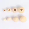 Color de Registro Personalizado Hemu Cuentas de Agujero Grande Madera DIY Juguetes para Bebé Accesorios de Joyería Cuentas Sueltas Fabricante Procesamiento