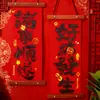 Colgantes Decorativos de Año Nuevo del Año del Caballo, Colgantes con el Carácter "Fu", Colgantes de Puerta de Pareados, Suministros de Decoración para la Atmósfera Festiva del Festival de Primavera de 2026