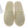 Sapatos de linho de verão para hotel Beauty Club, chinelos descartáveis respiráveis, chinelos internos de hotel personalizáveis