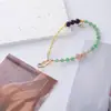 Colgante de Cadena para Teléfono Móvil de Amatista Natural, Moda Nacional, Nuevo Llavero Popular en Internet, Colgante para Bolso al por Mayor