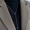 Nudo Marinero Borla Collar Ajustable para Mujer Estilo Frío Elegante Cadena Larga de Lana 2022 Nuevos Accesorios de Moda