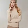 Kang Sai Ni Primera Línea Listo para Usar 100% Cachemira Simple Versátil Cuello Redondo Suéter para Mujer Manga Raglán Tejido Capa Base