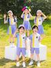 Uniformes Bloqueados por Color para Jardín de Infancia Ropa Deportiva de Manga Corta Juego de Siete Piezas Cortavientos de Primavera, Otoño, Invierno Uniformes Escolares para Niños Uniformes de Clase para Escuela Primaria