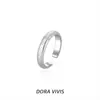 Anillo de Encaje Retorcido Cepillado Retro para Mujer Moda de Nicho Lujo de Gama Alta Accesible Anillo de Plata de Ley S925 Chapado