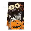 Paño de cocina bestseller transfronterizo para Halloween con estampado de calabaza y fantasma, paño de cocina con ambiente festivo de Halloween, toalla de mano