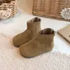 Botas curtas retro estilo floresta Birkenstock de sola única para crianças, nova coleção outono 2026, botas Martin da moda estilo coreano unissex com sola macia