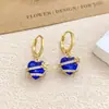 Collar con Flores de Colores y Diseño de Corazón, Accesorios de Collar Corazón del Océano para Mujeres, Temperamento de Lujo Ligero, Regalo Versátil para Mejor Amiga