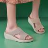 (Sin Reemplazo Cuando Se Agote) Nuevas Sandalias de Punto 2025, Ligeras, Cómodas, Casuales, Pantuflas Deportivas de Suela Gruesa para Mujer