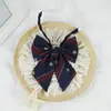 Flor de Cuello para Mujer Misma Jk Estilo Japonés Simple Rayado Rojo Azul Ropa para Hermana Imperial Escuela para Estilo Académico