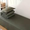 Conjunto de Colcha de Algodão para Estudantes, Pessoa Solteira, Verão, Algodão Puro, Dormitório, Verde Militar, Colcha de Algodão, Conjunto de Seis Peças para Treinamento Militar, Atacado