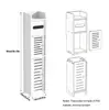 Gabinete de almacenamiento para baño, estante de plástico impermeable de pie para baño, estante multicapa para artículos de tocador
