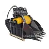 Cuchara Trituradora de Mandíbula para Excavadora Accionamiento de Eje Único/Doble Cuchara Trituradora de Alta Eficiencia Residuos de Construcción Escoria Trituradora de Piedra