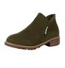 Outono e inverno 2018 Novo estilo coreano veludo bota Martin feminina zíper lateral bota curta feminina salto baixo cano baixo estilo universitário estudante mulher