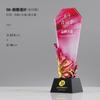 Diseño Creativo de Trofeo de Cristal de Agosto Gloria Estrella de Cinco Puntas Souvenir Premio Miembro Destacado del Partido Trofeo Bandera Grabado