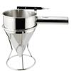 Funil cônico de aço inoxidável fonte fábrica pequenas almôndegas funil de dispensador de creme funil