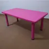 Mesa y silla de plástico ajustables para jardín de infantes mesa rectangular ajustable para aprendizaje infantil y silla mesa de juego y estudio ventas directas de fábrica