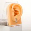 Pendientes Cuadrados de Circonita de Lujo Ligero Transfronterizos, Estilo de Moda Europeo y Americano, Pendientes Simples y de Alta Gama, Tachuelas Versátiles de Nicho