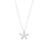 DILAGE-184 Collar de plata de ley 925 con diseño de flor pequeña de plata de ley 925, estilo coreano, estilo frío, nicho ligero, de lujo, cadena de clavícula femenina