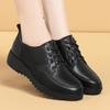 Sapatos novos de boca profunda para mulheres na primavera e outono, salto médio, salto grosso, confortáveis, não cansam os pés, sola macia, superfície macia, sapatos para mães, versáteis