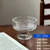 Venta Caliente Celebridad de Internet Vaso Alto para Helado Tazón de Postre de Vidrio Ins Yogur Fruta Pudín Vaso para Helado