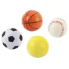 Mini Bola de Pu para Alivio del Estrés de 6 cm Juguete para Alivio del Estrés Infantil Balón de Fútbol Baloncesto Tenis Béisbol Voleibol Pelota Saltarina