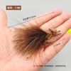 Isca artificial Aiglefly New Model Ly053 para pesca com mosca, com anzol para mosca e anzol de pena, estilo biônico.
